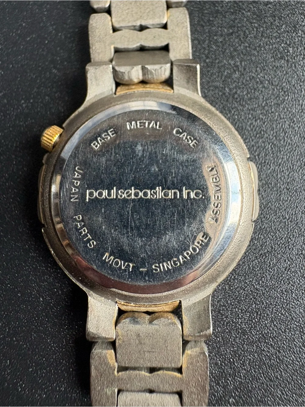 PS Paul Sebastian Women’s Vinatge Two-Tone Quartz Bracelet Watch - Silver & Gold
